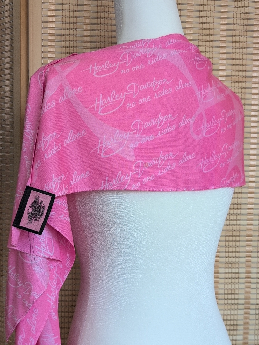 Harley-Davidson Pink Logo Wrap Scarf